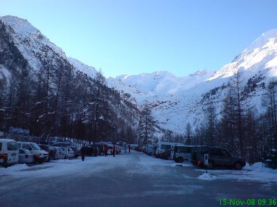 Der Parkplatz war schon gut gefüllt - Wartezeiten gab es an beiden Tagen aber keine!