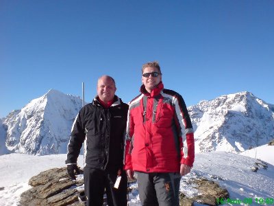 Ich und mein Kumpel Jan - ein stiller aber treuer Mitleser des Alpinforums. Wird Zeit, dass Du Dich mal hier anmeldest! :-)