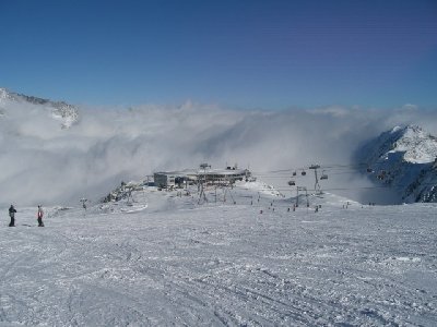 Blick zum Eisgrat am 17.11.08.