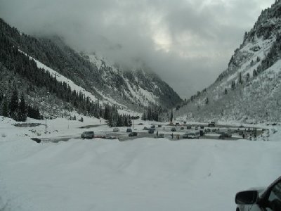 Blick zum Parkplatz am 17.11.08.