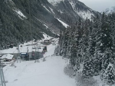 Blick zur Talstation am 18.11.08.