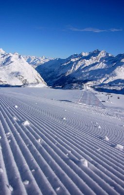 Himmlische Piste vom Furggsattel nach Furgg