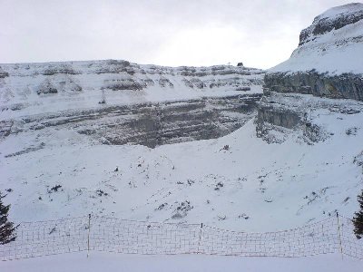Blick vom der Bergstation Ruestel zum Chäserrugg.