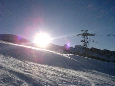 Stütze 3 beim Stöfeli, mit Ausstieg für Material und Leuz