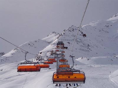Blick zur Bergstation