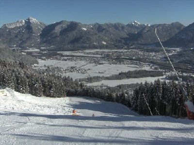 Piste mit Tal