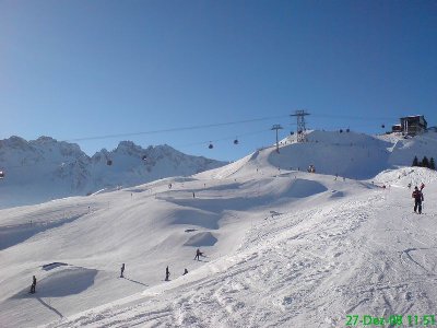 Im oberen Bereich der Fellhornbahnen hat man einen großen Funpark angelegt