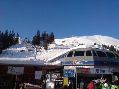 Zum Schluß sind wir nochmals an der 6 KSB Möserbahn gefahren. Fazit: ein herrlicher Skitag :-)