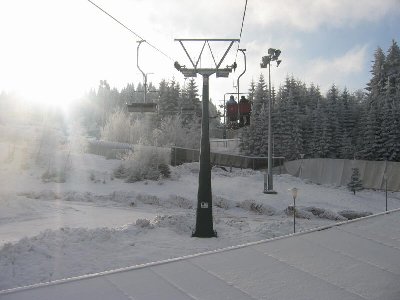 Die DSB überquert an mehreren Stellen die Bobbahn