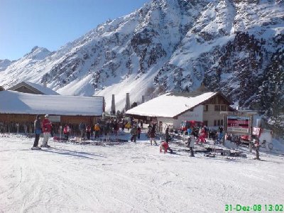 Richtig - Mittagspause auf der Paznauner Taja. Das muss einfach sein ;-)