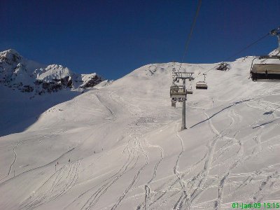 Also schnell nochmals hoch fahren und jede Sekunde nutzen - z.B. hier auf Piste 8