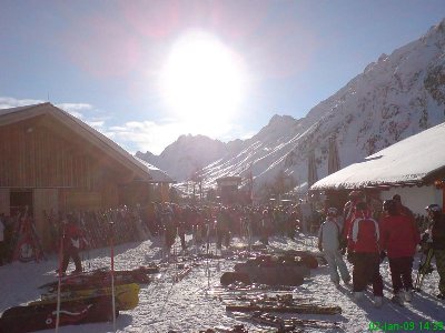 Natürlich ging es auch heute wieder zur Paznauner Taja :-)