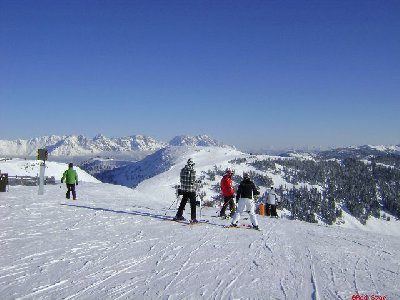 Blick Richtung Poltenlift und Leogang