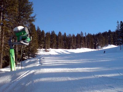 Sportabfahrt mit neuer Turmkanone.