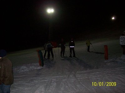 Mittlerer Teil der Piste mit Ausstiegspunkt Lift II