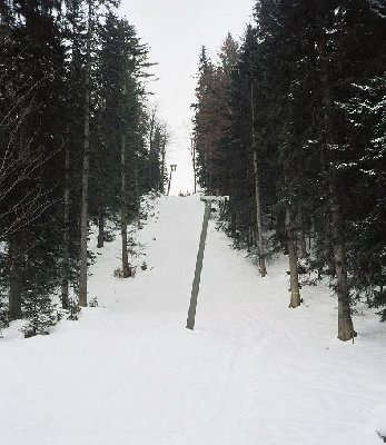 letztes Stück; oben kommt die neue Kandahar und es ist nichts mehr von der Bergstation vorhanden