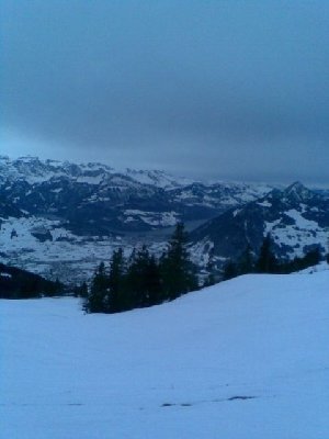 Auf der Haggenegg/Nätschberg, Sicht auf Schwyz