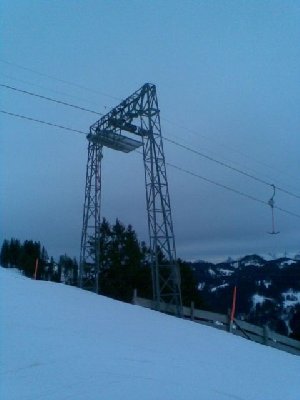Skilift Brunni-Haggenegg, 2. Sektion, Kurz vor Bergstation Nätschberg