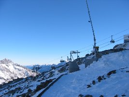 Wie auf Seilbahn.net zu lesen - der Beweis, die erste sichtbare Beschneiung von Gletscherflächen