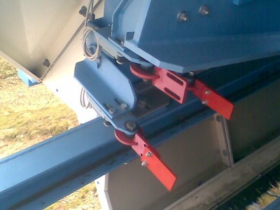 Blenden Ausfahrseitig an der Bergstation eines 4CLD/B.