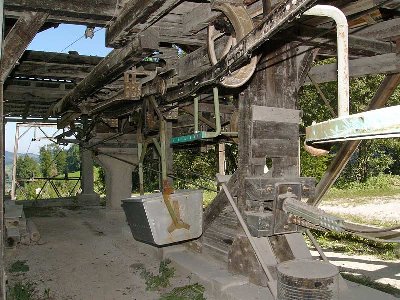 Stationseinfahrt und Auskuppelstelle