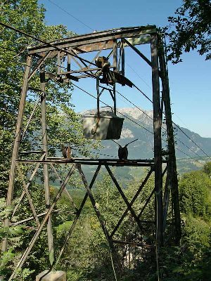 Fachwerkstütze bei der Bergstation