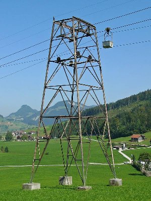 Fachwerkstütze bei der Talstation