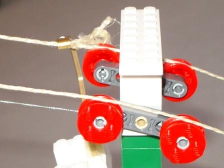 Sessel beim überfahren einer Rollenbatterie