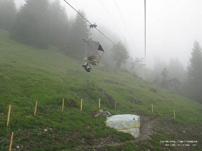 Neues Fundament auf der Strecke