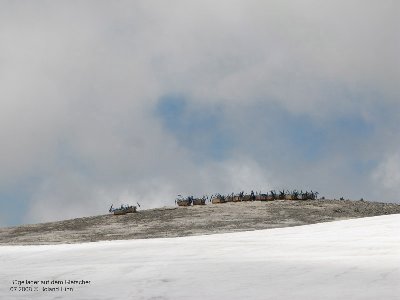 Bügellager auf dem Gletscher
