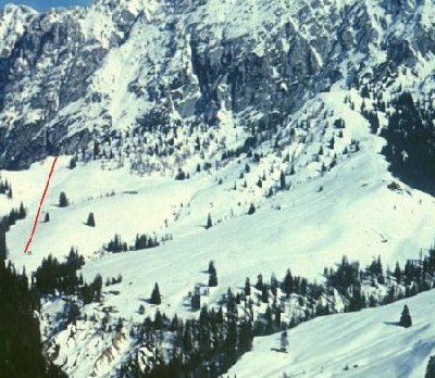 Ungefaehrer Verlauf des Bettlersteiglifts.