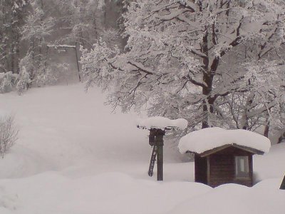 hier der Lechenlift... flach war die Schleppspur nicht gerade