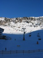 Übungsdoppelsesselbahn in Zürs