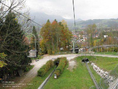 Sommerrodelbahn und Alpine Coaster parallel