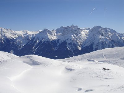 Aussicht von der gelben Abfahrt Mot da Ri - Jonvrai