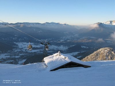 Jennerbahn mit Panorama