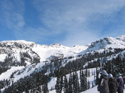 Nach 950 Hm ist noch lange nicht Schluß am Blackcomb: Blick hinauf in Richtung Jersey Cream und Glacier Express