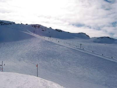 SL Horstman auf dem gleichnamigen Eisfeld. Oben sieht man gut das wohl durch Gletscherschwund sehr steil gewordene Schlussstück