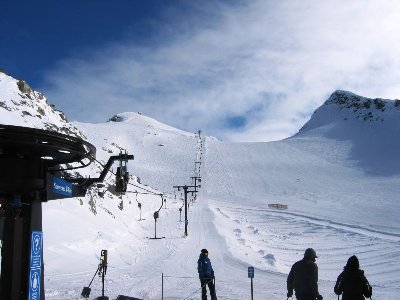 SL Windachferner? Nein, SL Snowcase am Horstman Glacier am Blackcomb Mtn. Schließung vor 15 Uhr... Zugang zum Blackcomb Glacier...