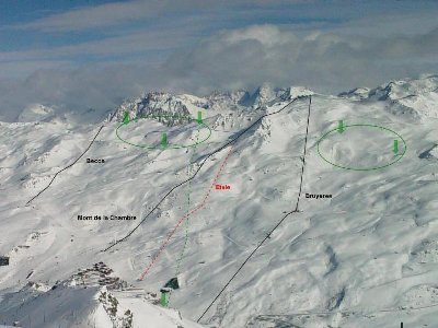 Sektor Mont de la Chambre<br />Standpunkt Point de la Masse