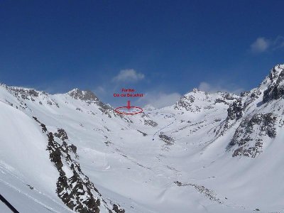 Standpunkt: Goitschel<br />Blickrichtung: Col du Bouchet / Col de Pierre Lorry
