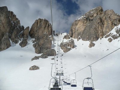 ein neuer Sessellift in dieser Saison