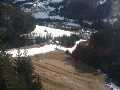 Piculin-Abfahrt im Mitte-März