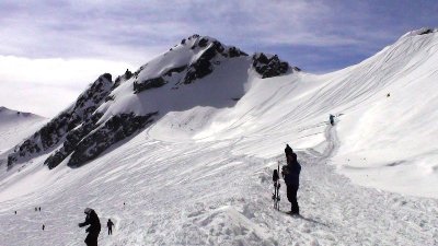 Hier der Gipfelbereich des Blackcomb Glaciers - nur per Aufstieg erreichbar