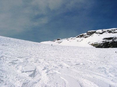 Mitten im Blackcomb Glacier Haupthang