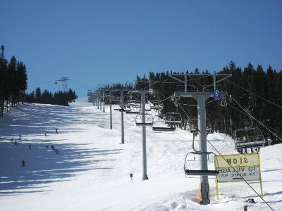 Trasse im Zoom. Darunter die "Ego Bowl", grün, slow zone