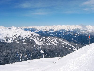Nochmals Whistler Mtn vom Blackcomb aus gesehen