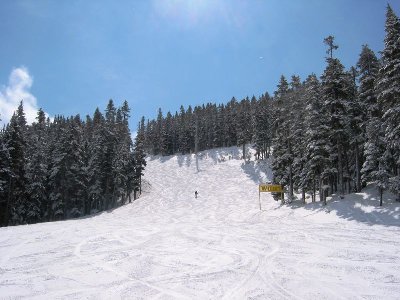 "Lower Whisky Jack", traumhafte Winterstimmung nach dem Schneesturm - wir schreiben den 17.April 2009