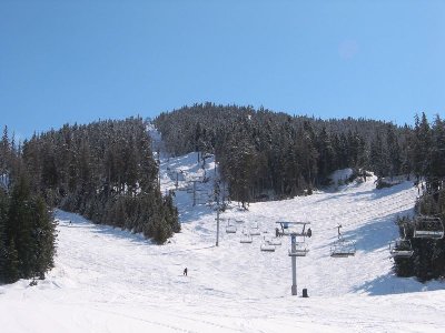 Trasse der 4-KSB Garbanzo. Rechts "Ptarmigan" und links "Bear Paw", beide wenig befahren, sehr zu empfehlen