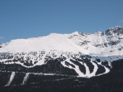 Bereich 7th Heaven gesehen von der Harmony Bowl aus. 4x 600 Hm Traumpisten